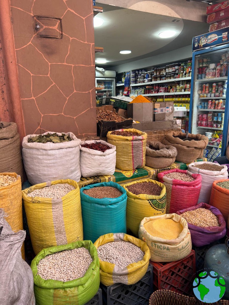 Mercado especias Marruecos